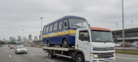 Veículos pesados, ônibus, van e caminhão. 