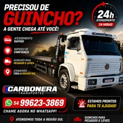 Caminhão guincho de Carbonera Trasnportes em Capão da Canoa - RS