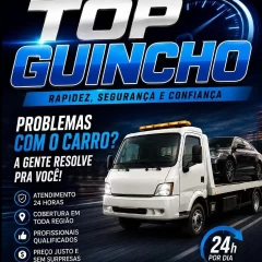 Caminhão guincho de Top Guinchos em Praia Grande - SP